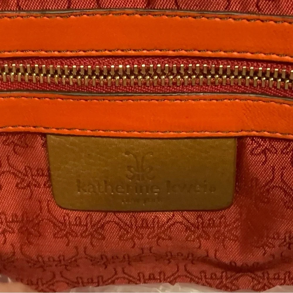 Y2k katherine kwei reptile skin bag Rare spring boho fringe orange blue spring